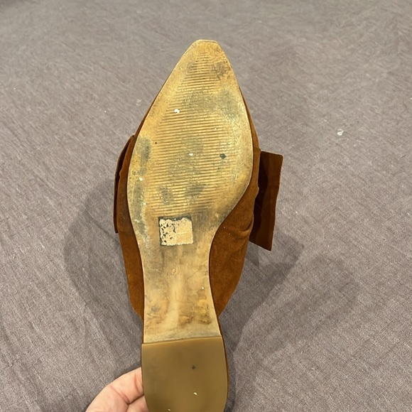 Madewell Remi Suede Bow Mule - rust - Picture 6 of 16